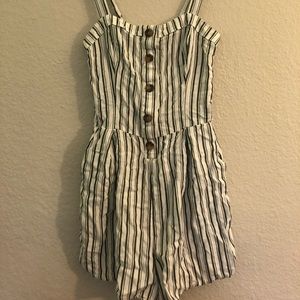 Striped romper navy blue/white